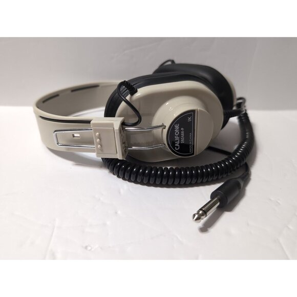 Califone 2924AV-P Over-The-Ear Headband Headphones - 1/4" Jack - 6ft Coiled Cord - Picture 1 of 7